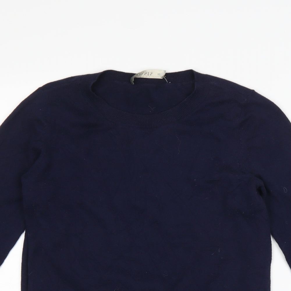 Oasis Womens Blue   Pullover Jumper Size XS  - Bird Print