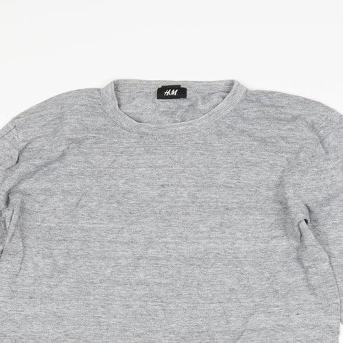 H&M Mens Grey   Pullover Jumper Size XS