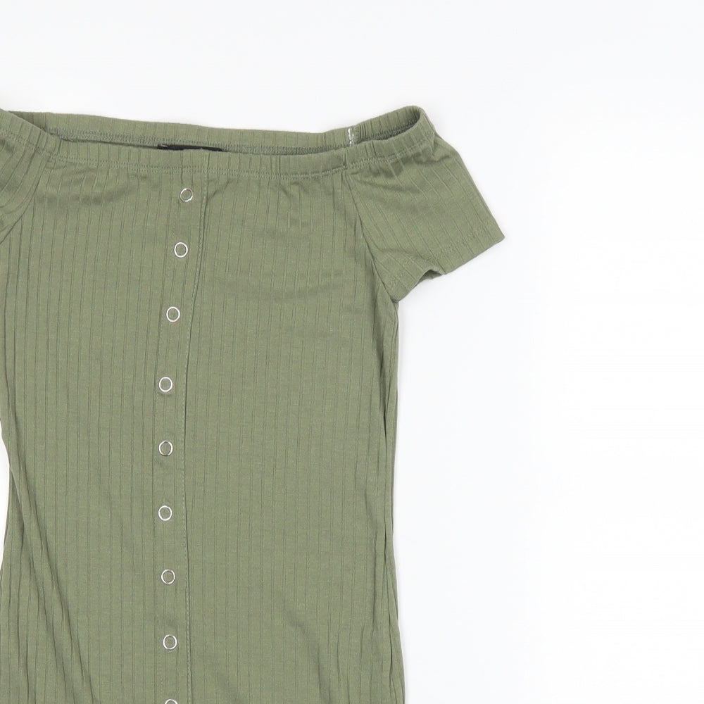 New Look Girls Green   T-Shirt Dress  Size 9 Years