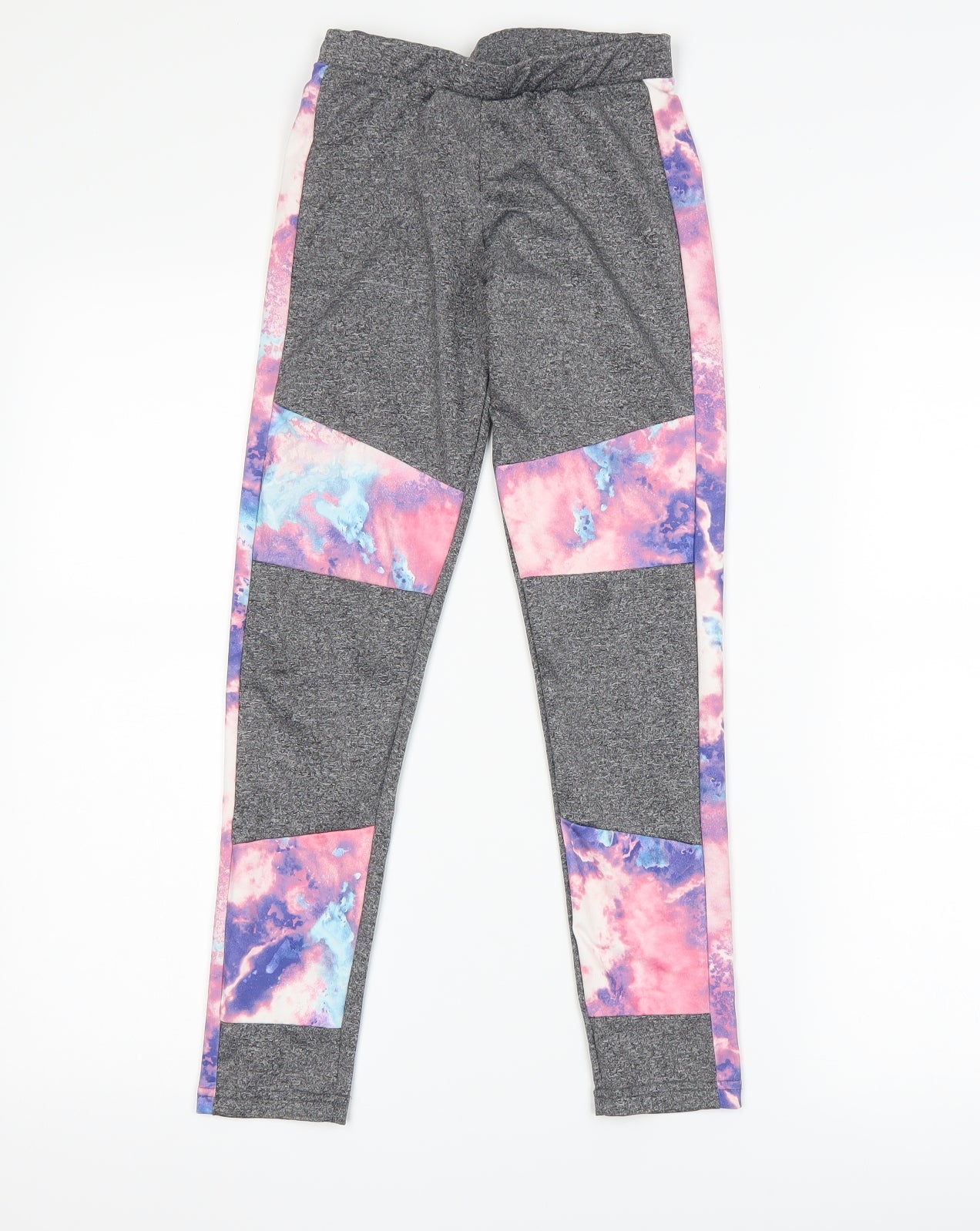 Primark Girls Pink Striped  Pedal Pusher Trousers Size 10-11 Years - gym leggings