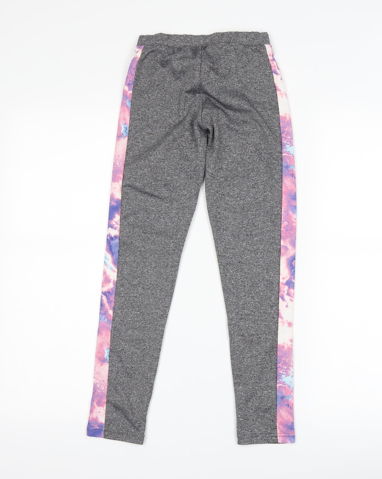 Primark Girls Pink Striped  Pedal Pusher Trousers Size 10-11 Years - gym leggings