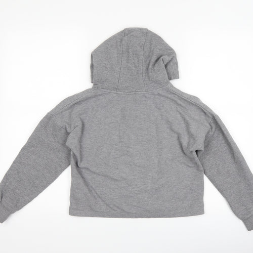 F&F Girls Grey Camouflage  Pullover Hoodie Size 9-10 Years