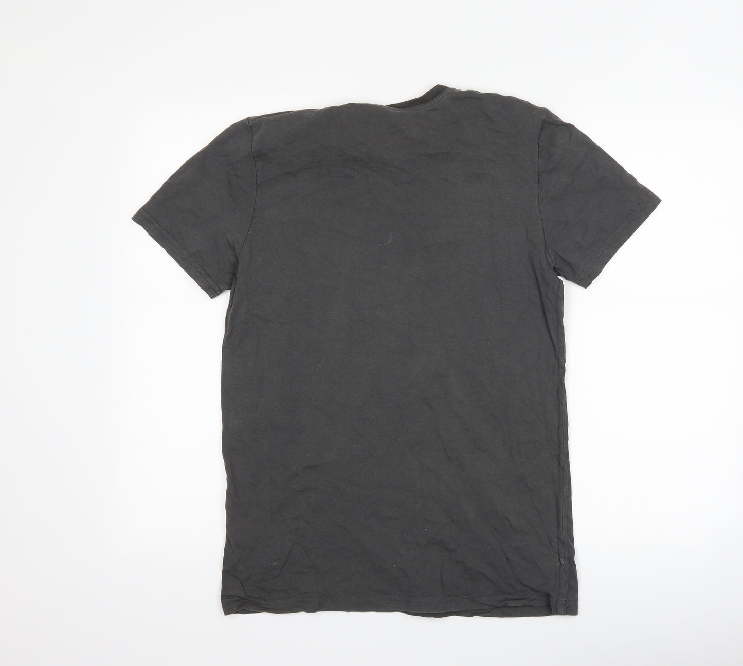 Preworn Mens Grey    T-Shirt Size M  - skull