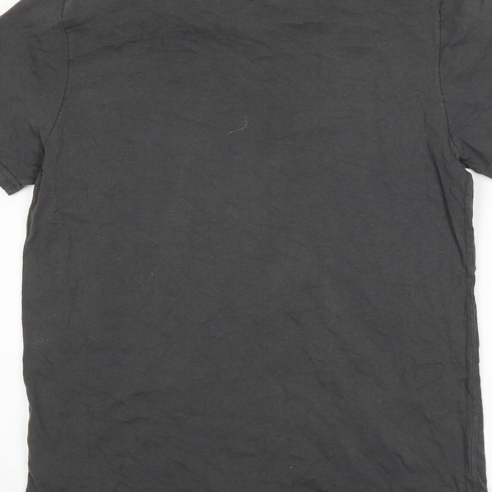 Preworn Mens Grey    T-Shirt Size M  - skull