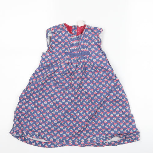 Boots Mini Club Girls Blue Floral  A-Line  Size 18-24 Months
