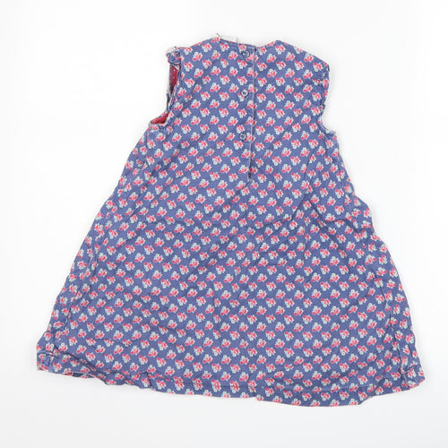 Boots Mini Club Girls Blue Floral  A-Line  Size 18-24 Months