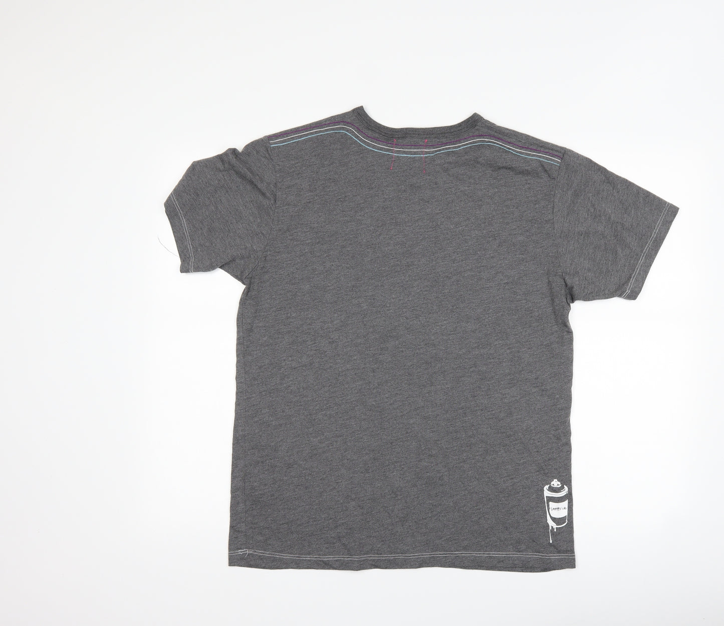 laundry lab Mens Grey    T-Shirt Size L