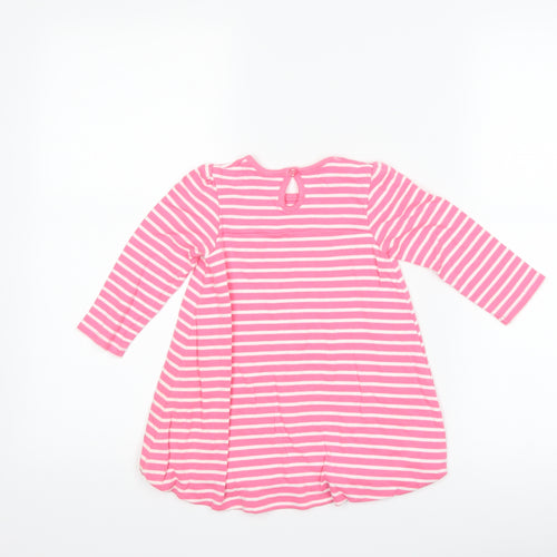 George Girls Pink Striped  Shift  Size 12-18 Months