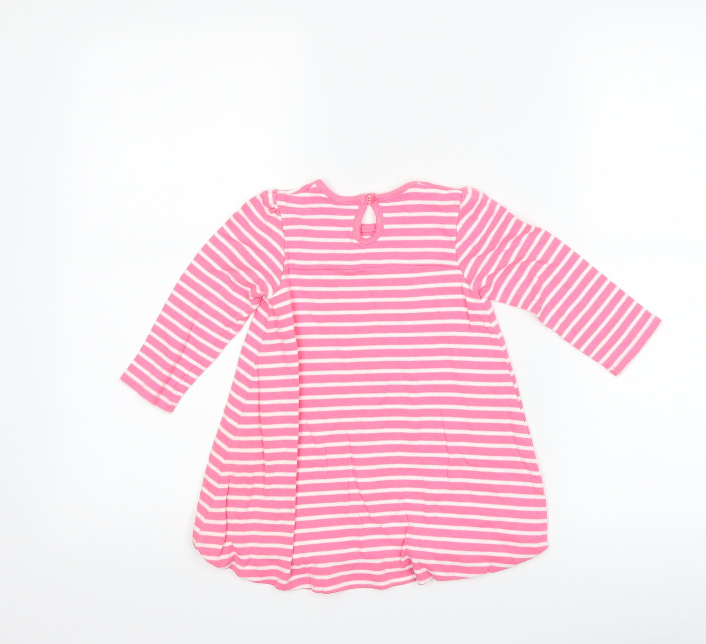 George Girls Pink Striped  Shift  Size 12-18 Months