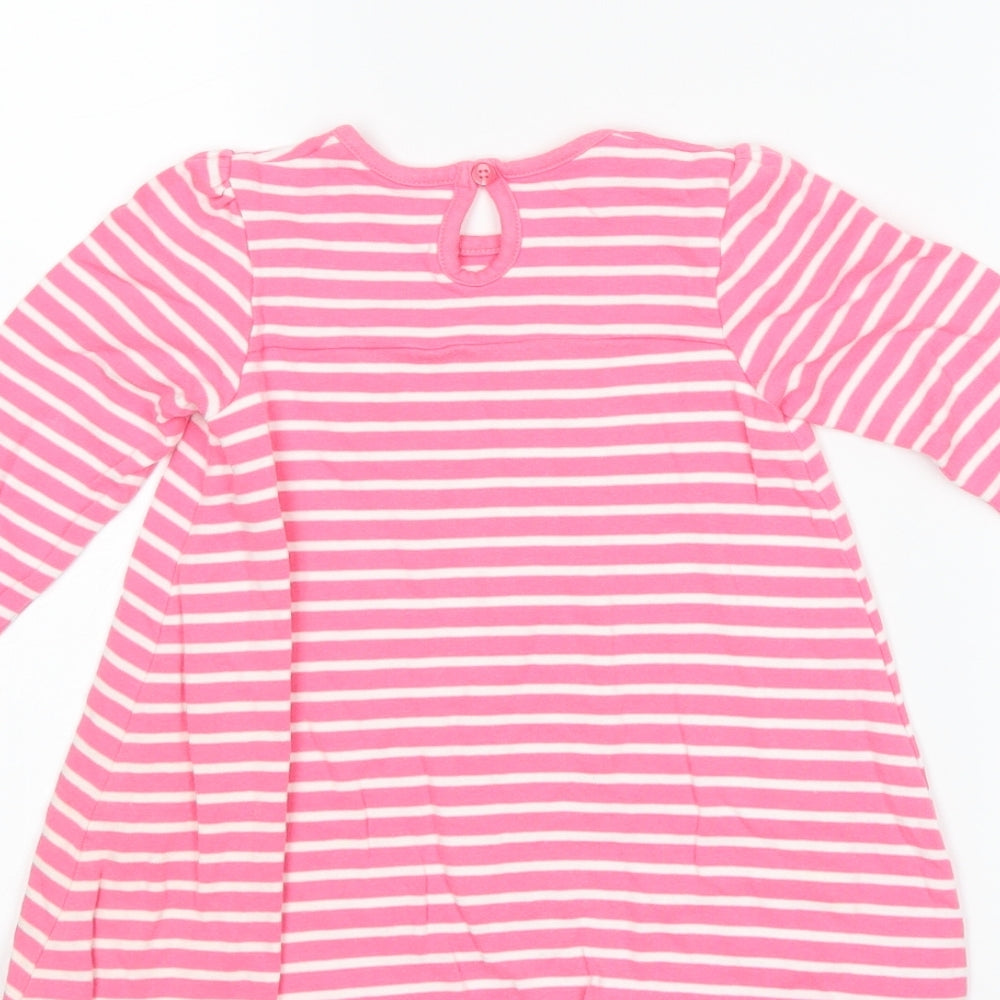 George Girls Pink Striped  Shift  Size 12-18 Months