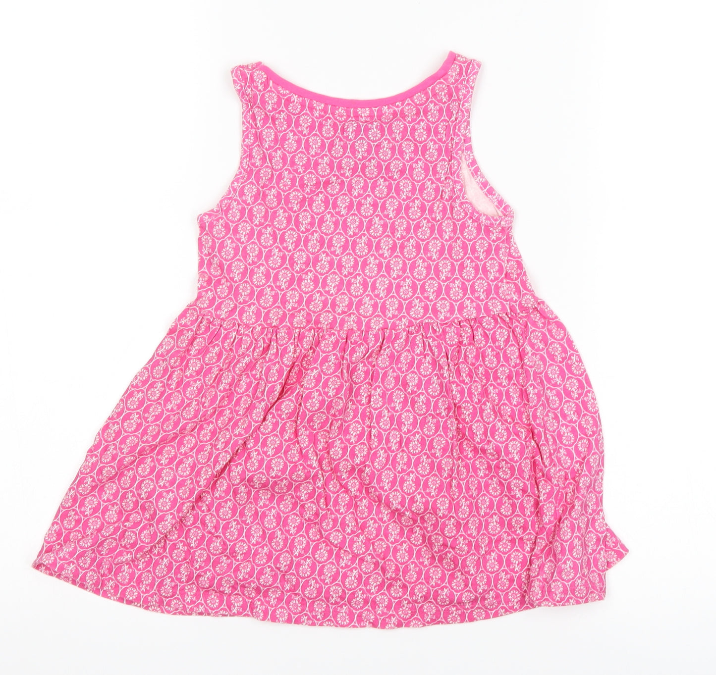 F&F Girls Pink Floral  Tank Dress  Size 18-24 Months