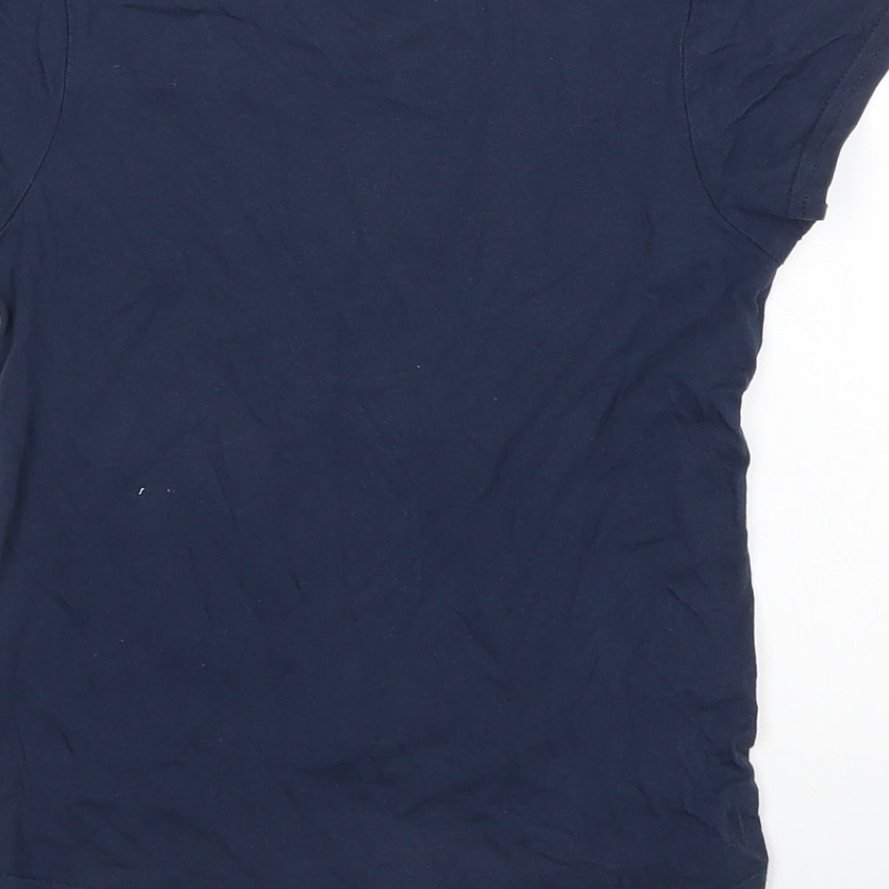 Young Dimension Girls Blue Floral  Basic T-Shirt Size 6-7 Years