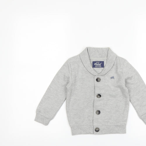 Primark Boys Grey   Cardigan Jumper Size 2-3 Years