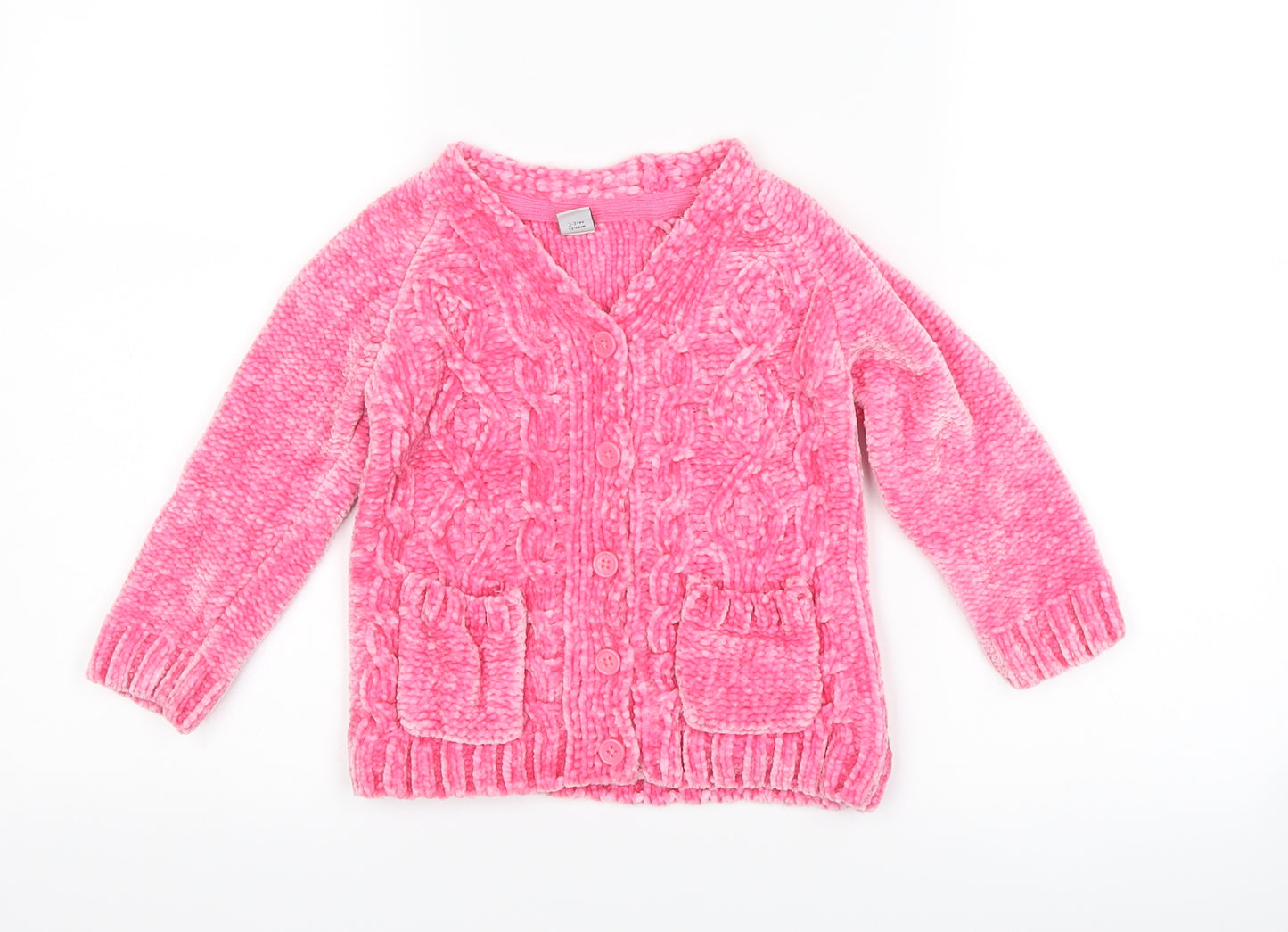 TU Girls Pink   Cardigan Jumper Size 2-3 Years