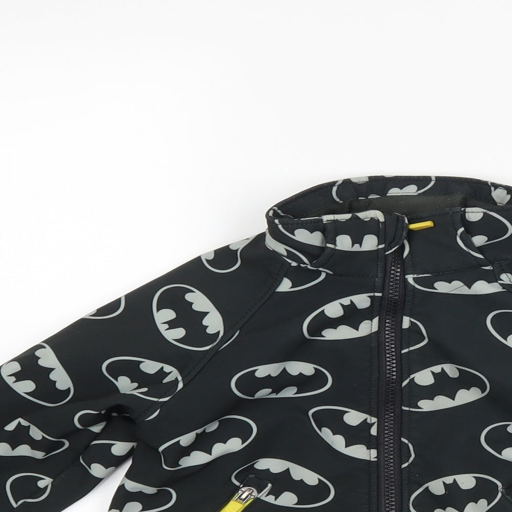 H&M Boys Black   Rain Coat Coat Size 4-5 Years  - BATMAN