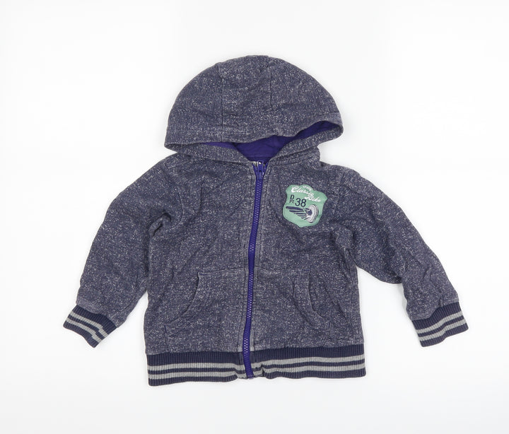 Ladybird Boys Blue Full Zip Hoodie Size 2-3 Years