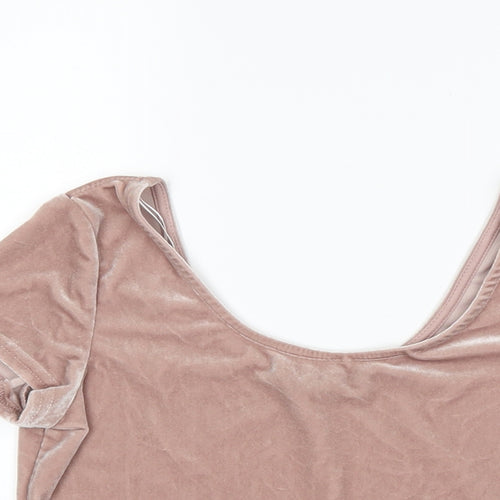 New Look Womens Pink   Cropped T-Shirt Size 10