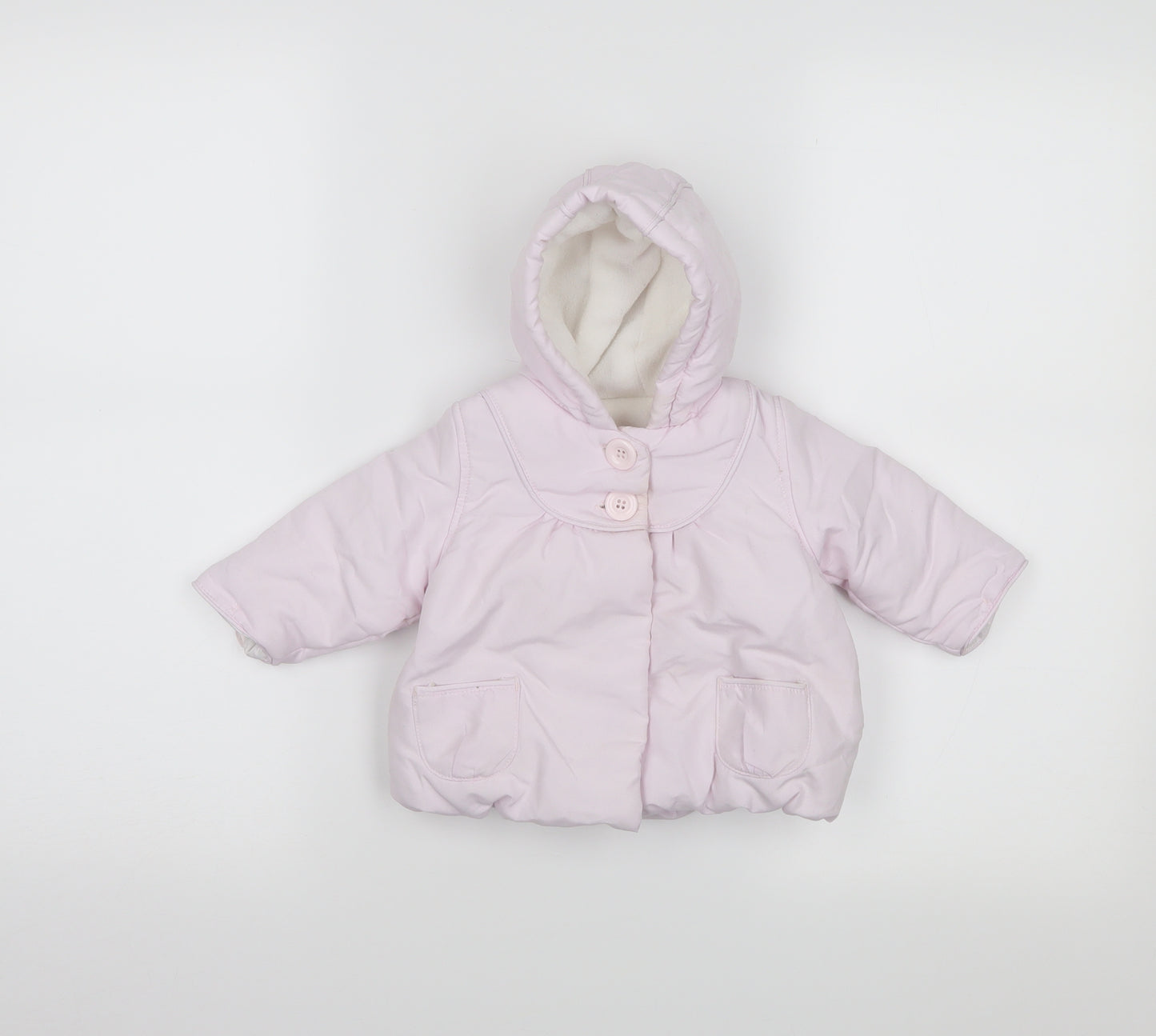 m Girls Pink   Puffer Jacket Coat Size 0-3 Months