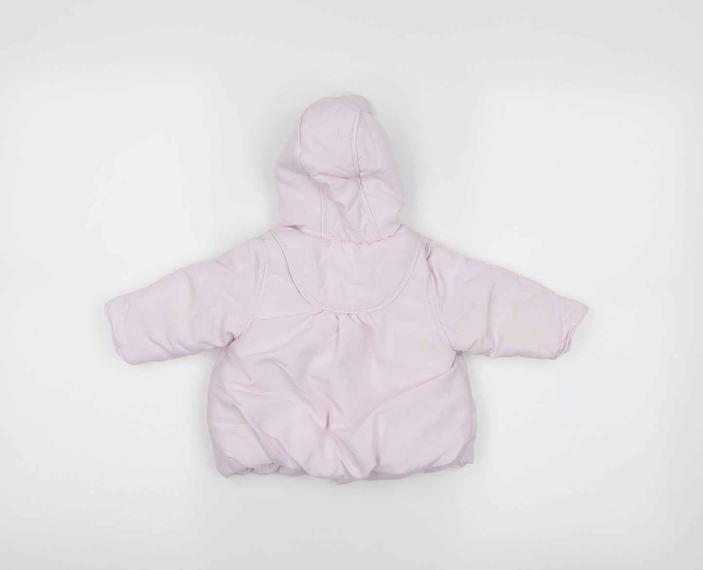 m Girls Pink   Puffer Jacket Coat Size 0-3 Months
