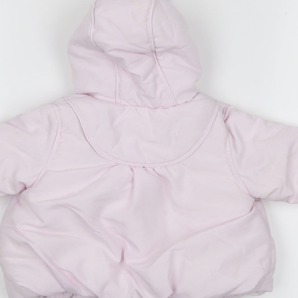 m Girls Pink   Puffer Jacket Coat Size 0-3 Months