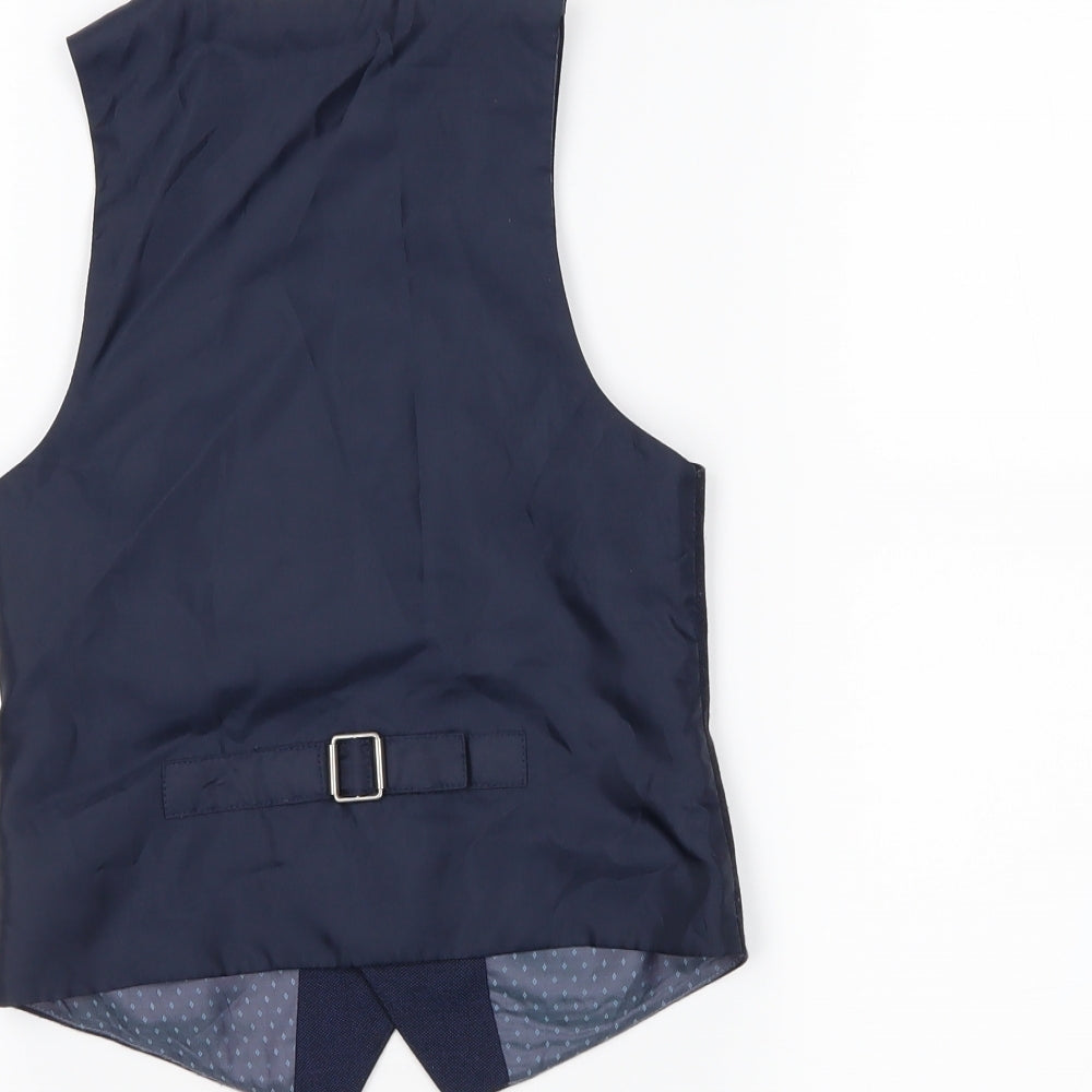 George Boys Blue   Jacket Waistcoat Size 4-5 Years