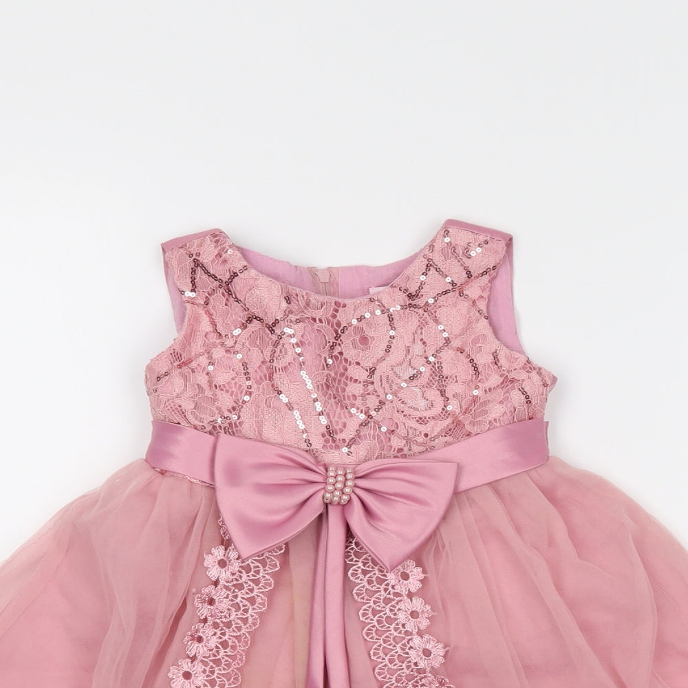 pretty baby Girls Pink   Tutu Dress  Size 12 Months