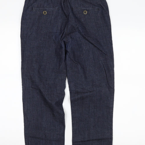 M&Co Womens Blue  Denim Straight Jeans Size 10 L23 in