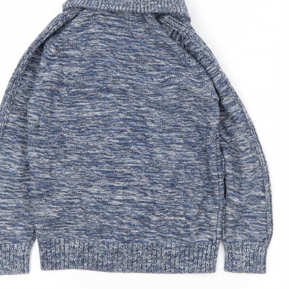 George Boys Blue   Henley Jumper Size 5-6 Years