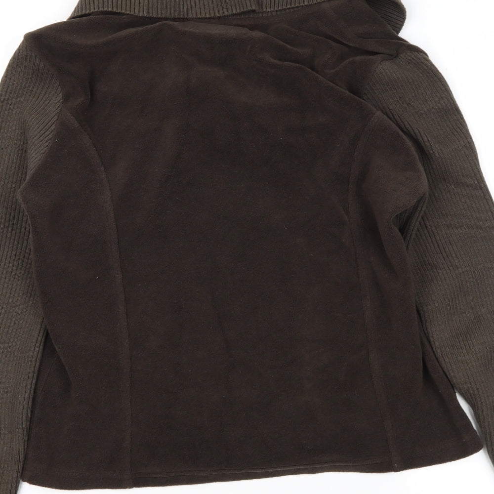 M&S Womens Brown   Cardigan Jumper Size M