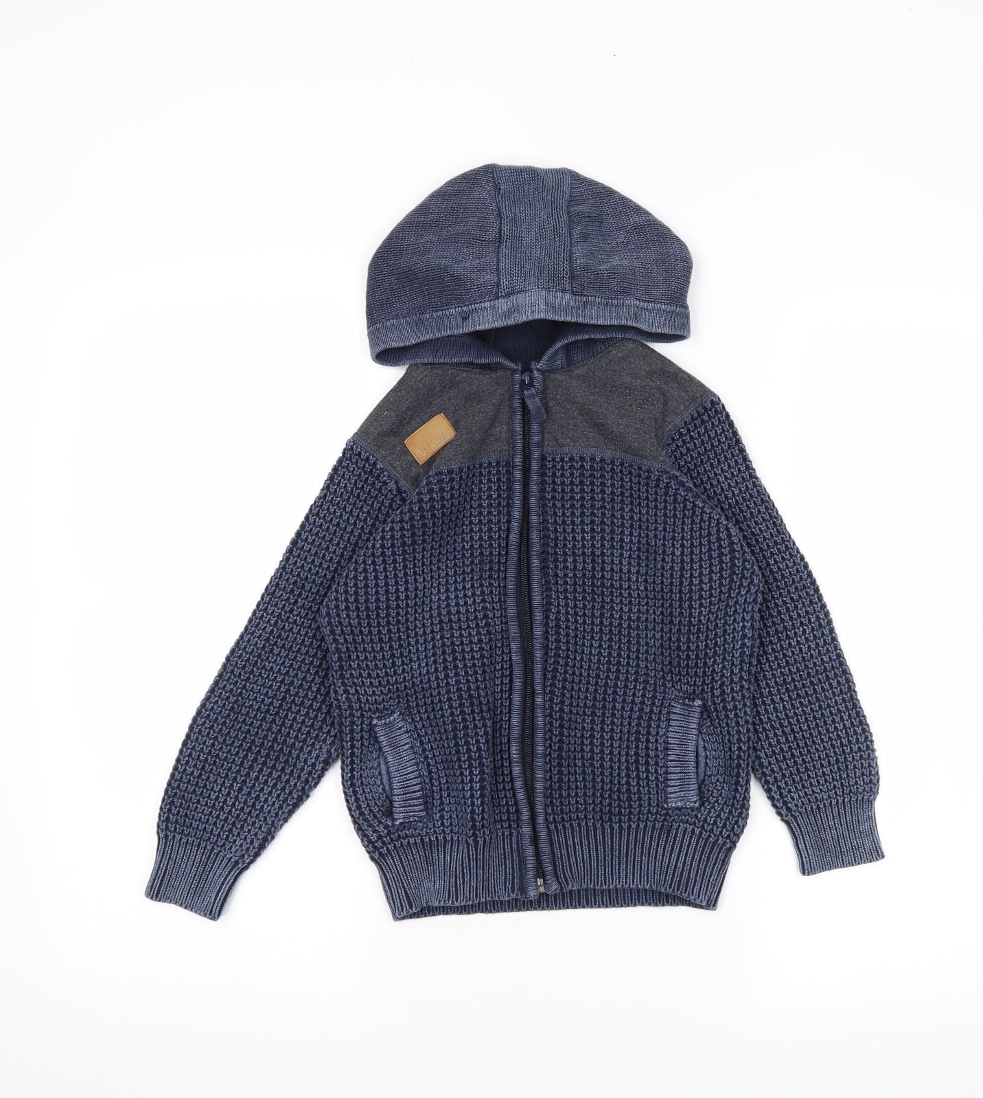 George Boys Blue   Full Zip Jumper Size 6-7 Years