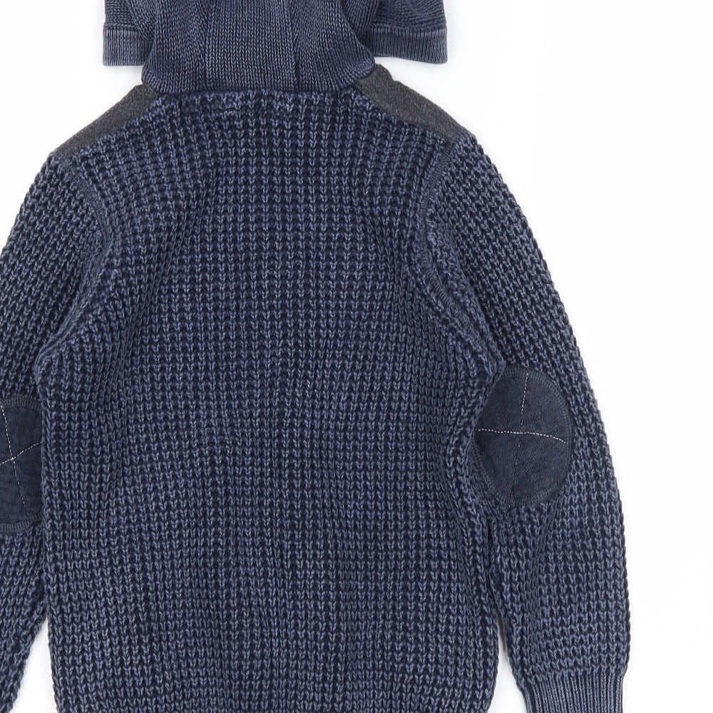George Boys Blue   Full Zip Jumper Size 6-7 Years