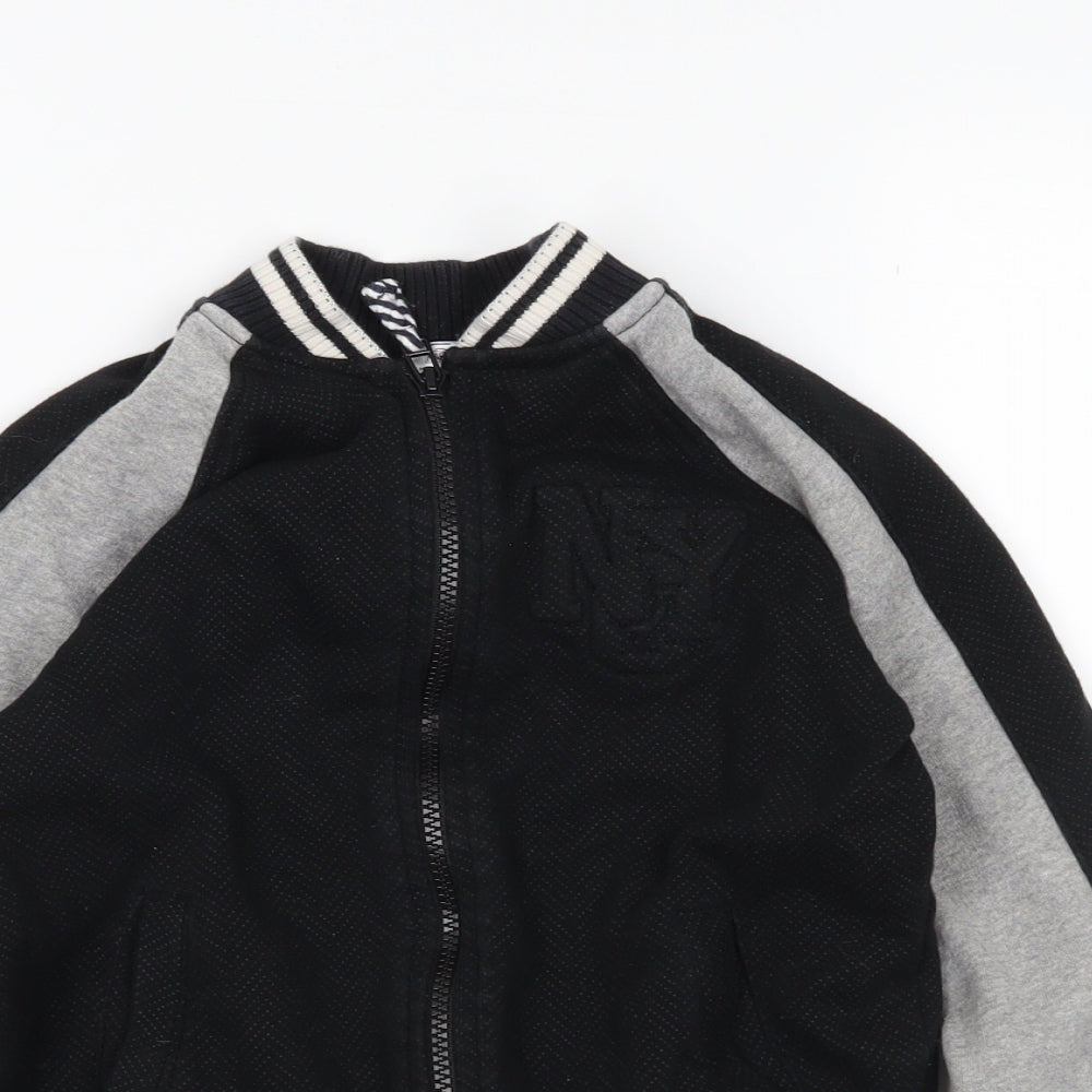 F&F Boys Black   Varsity Jacket Jacket Size 7-8 Years