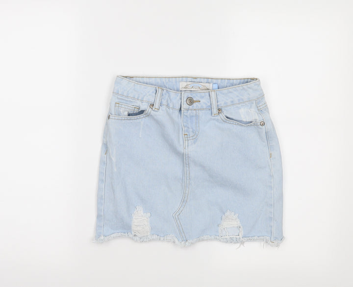 generation  Girls Blue  Denim Straight & Pencil Skirt Size 11 Years