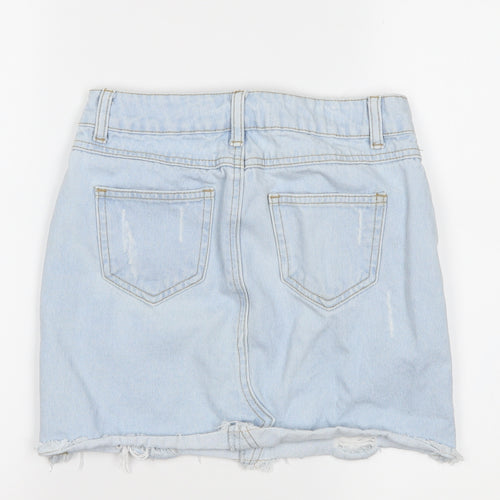 generation  Girls Blue  Denim Straight & Pencil Skirt Size 11 Years