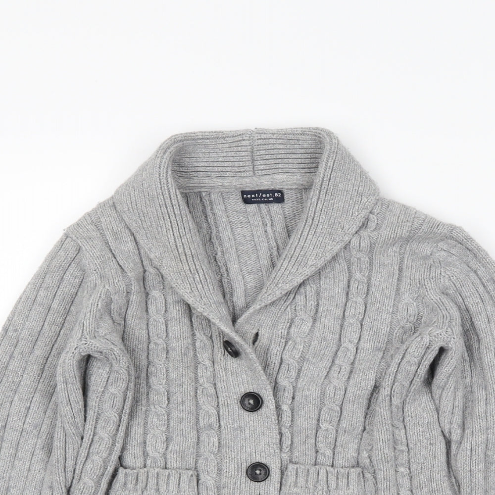 NEXT Boys Green   Cardigan Jumper Size 4-5 Years