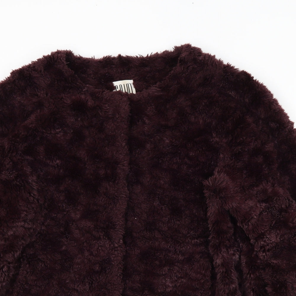 Saint Womens Purple   Jacket Coatigan Size M