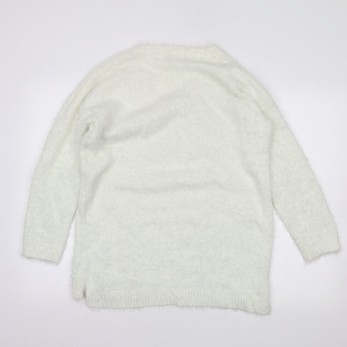NEXT Womens Ivory   Pullover Jumper Size 8  - CHRISTMAS
