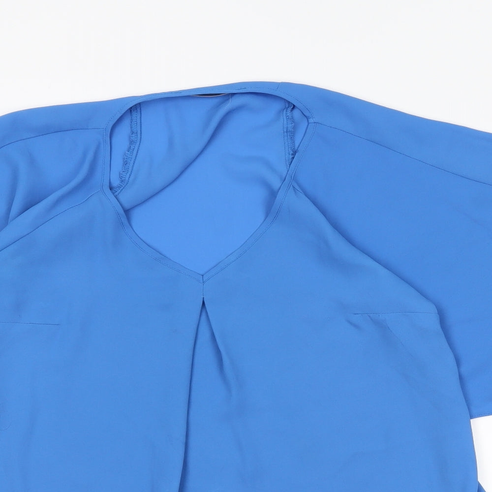 George Womens Blue   Basic Blouse Size 8
