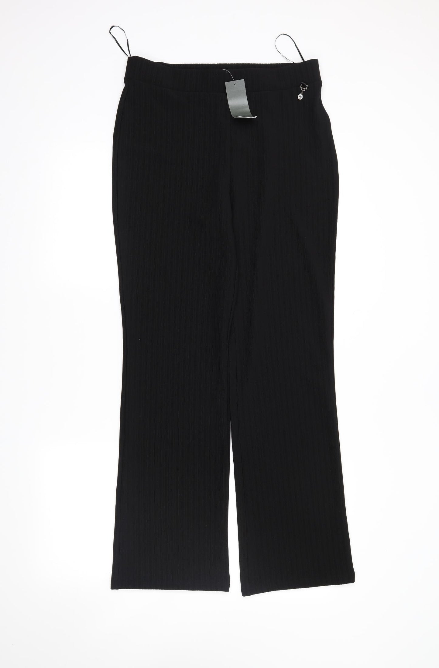 Papaya Womens Black   Trousers  Size 10 L30 in