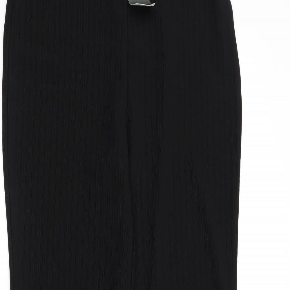 Papaya Womens Black   Trousers  Size 10 L30 in