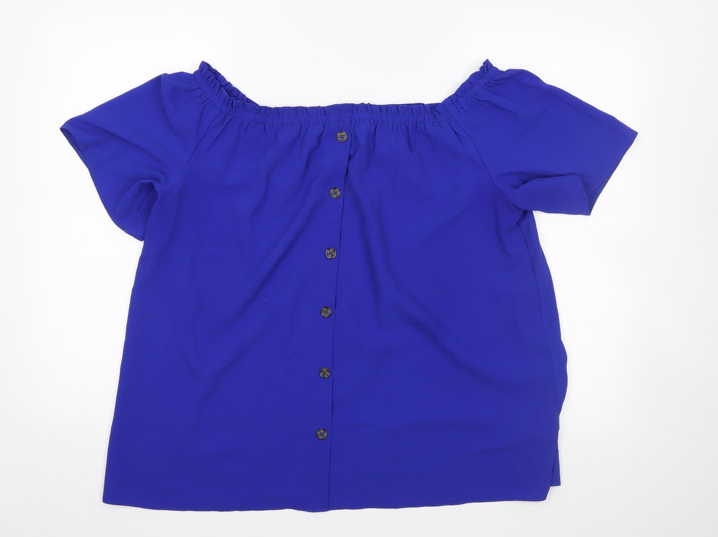 Dorothy Perkins Womens Blue   Basic Blouse Size 16