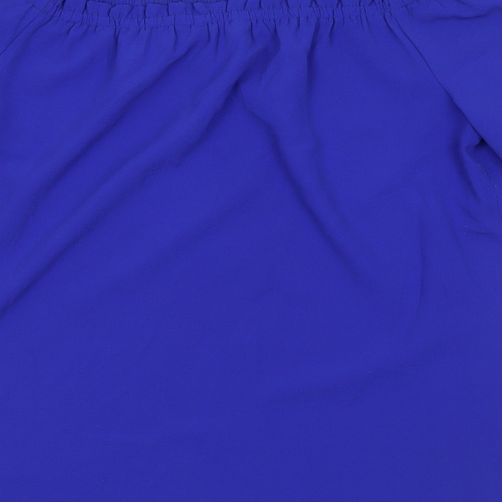 Dorothy Perkins Womens Blue   Basic Blouse Size 16