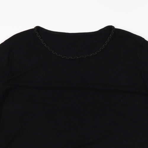 Preworn Womens Black   Pullover Jumper Size L