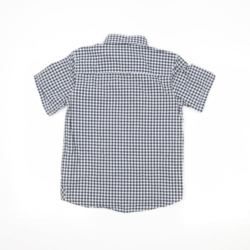 NEXT Boys Blue Chevron  Basic Button-Up Size 10 Years