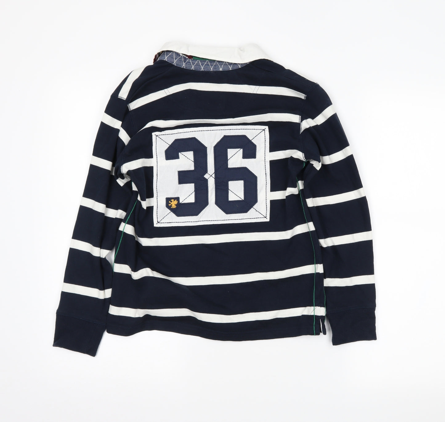 NEXT Boys Blue Striped  Jersey Polo Size 10 Years