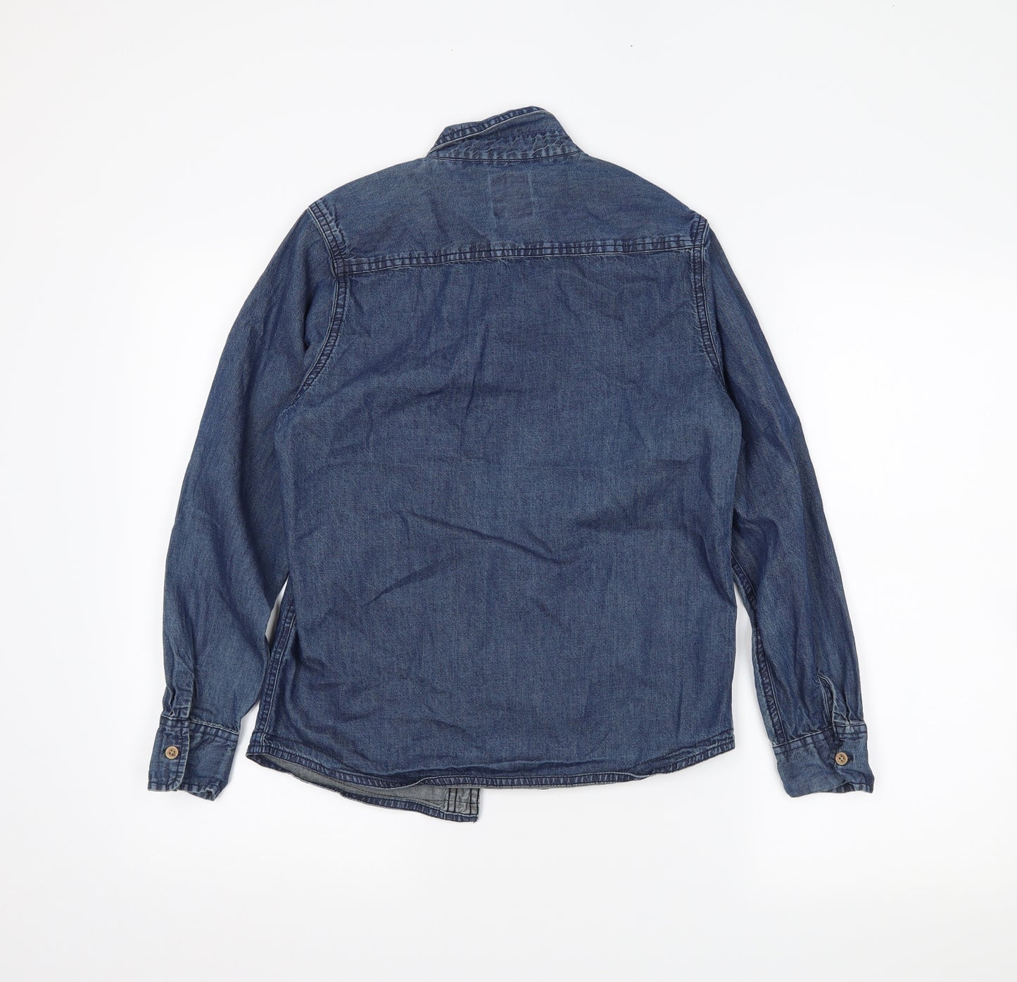 rebal Boys Blue  Denim Basic Button-Up Size 12-13 Years