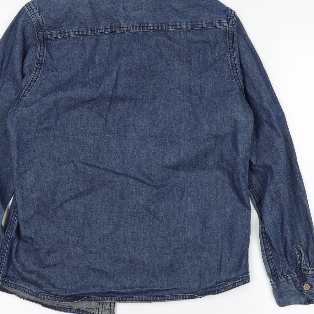 rebal Boys Blue  Denim Basic Button-Up Size 12-13 Years