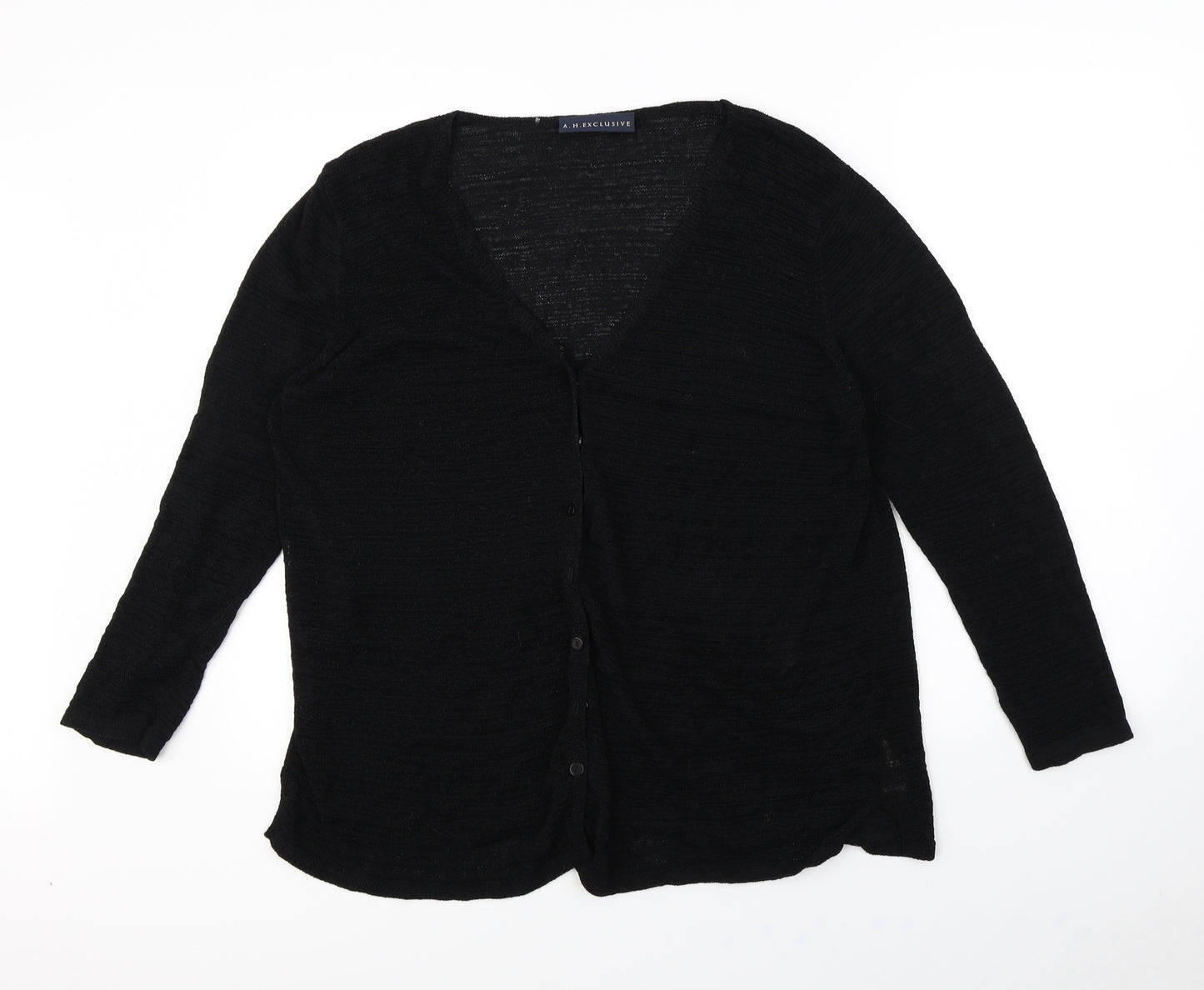 A.H exclusive Womens Black   Cardigan Jumper Size 24