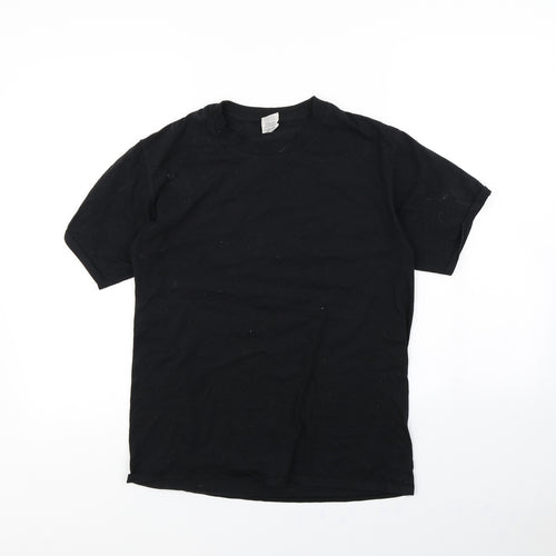 Gildan Womens Black   Basic T-Shirt Size S