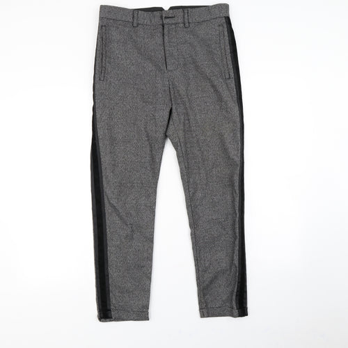 Mennace Mens Grey   Dress Pants Trousers Size 30 in L29 in